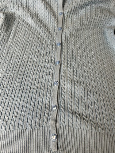 Old Navy Cardigan Woman Size Large Turquoise Teal Blue Button Front Long sleeve - Picture 5 of 6