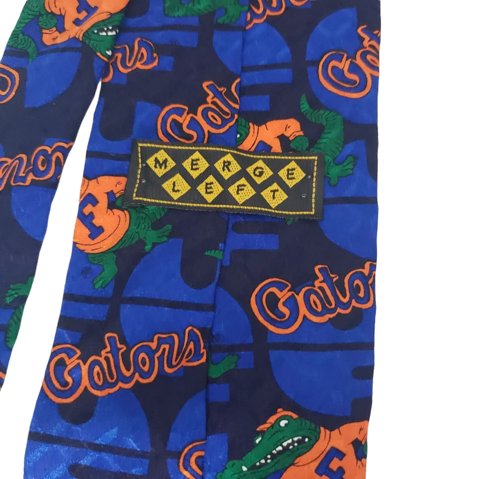 Corbata deportiva Florida Gators fusión izquierda 100 % seda Foto 2 de 4