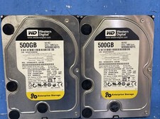 "LOT OF 2" WD WESTERN DIGITAL WD5002ABYS WD 3.5" 500GB SATA