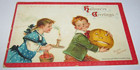 Vintage Halloween Greetings Postcard Frances Brundage No. 120 Made in Germany — photo 1