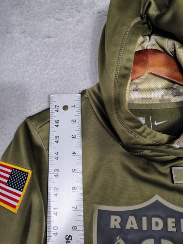 Nike Hoodie Damen M grün Fleece gefüttert NFL Las Vegas Raiders Football Active - Bild 8 von 17