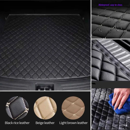 For Fit Jeep Car Trunk Mat Full Surround Rear Carpets Custom Waterproof Auto - Foto 10 di 30