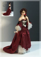 1:12 Visual Dollhouse Doll Dressing Made Easy~By Dana ~BELLA DONNA Tutorial ~