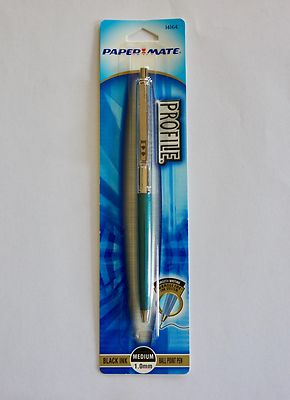 #ad #ad PAPERMATE 14164 PROFILE SLIM PEN TEAL *NEW IN PACKAGE* Black InkMed Ball Point $25.00