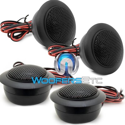 4 pcs SPL 1'' AUDIOPHILE SILK DOME FLUSH MOUNT 4OHM SWIVEL TWEETERS CAR AUDIO NEW