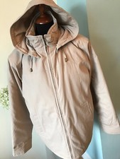 NEW With Tags ASTRAKA Coat Hood Size M Pit2Pit 24.5 Beige Excellent Condition