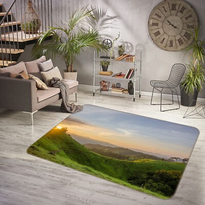 3D Plateau Grassland ZHUA2259 Game Non Slip Rug Mat Photo Carpet Amy