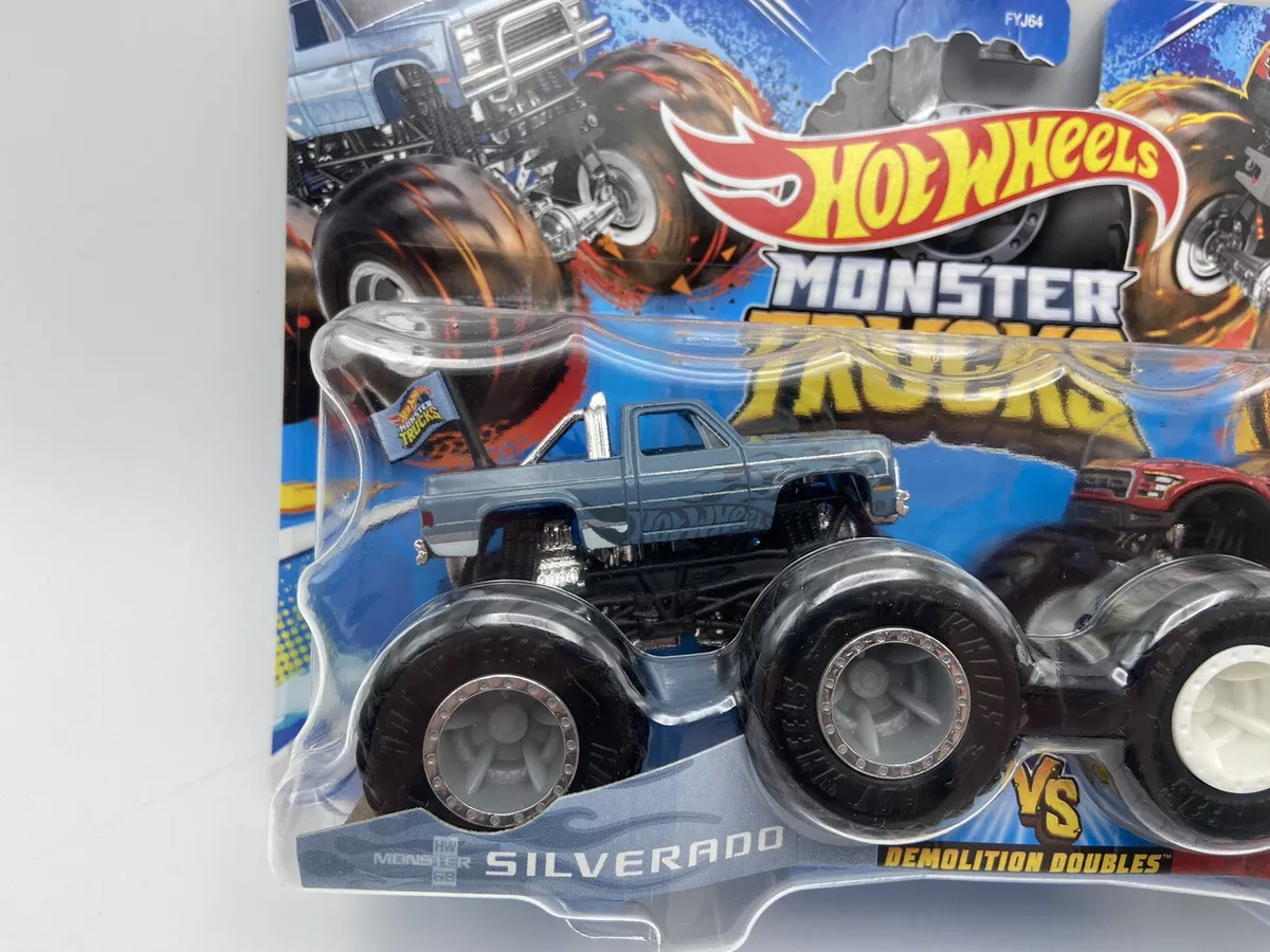 Hot Wheels Monster Trucks Demolition Doubles 1:64 - Silverado / Raptor