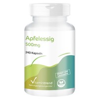 Apfelessig 500 Mg - 240 Kapseln - Entschlacken - 100 % Vegan - Vitamintrend