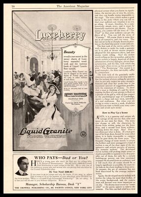 1916 Berry Brothers Luxeberry White Enamel Liquid Granite Floor Varnish Print Ad