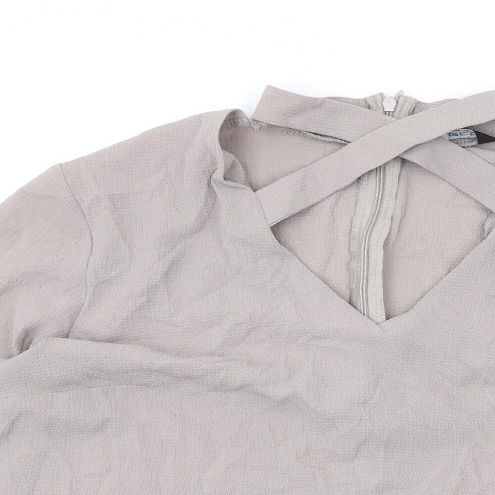 Select Womens Purple Polyester Basic Blouse Size … - image 3