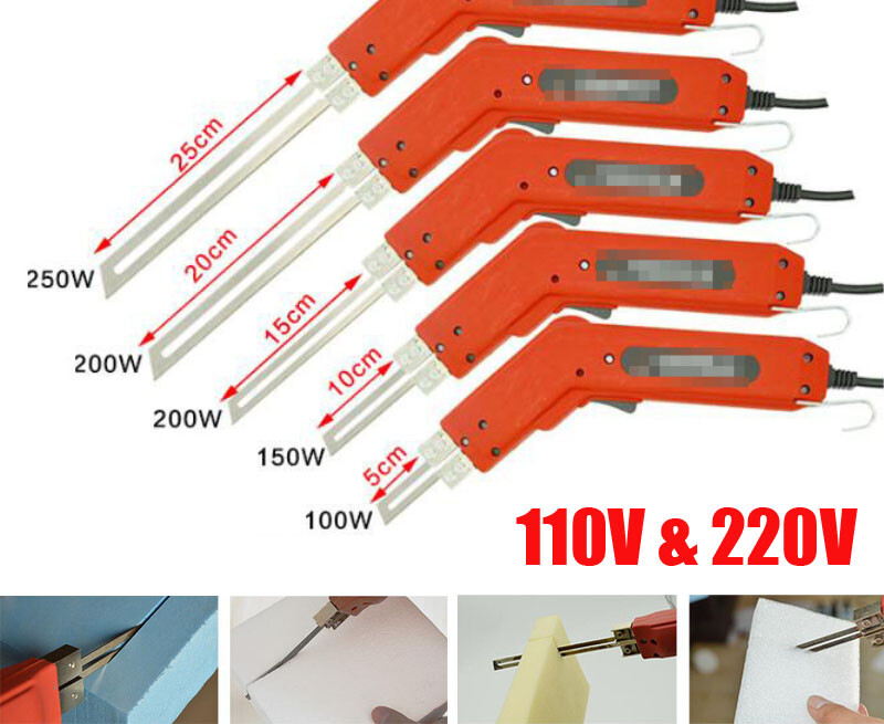 220V Electric Hot Foam Sponge Heat Cutter Heating Cutting Tool 100-250W ...