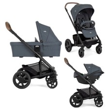 Joie Chrome Deluxe Reisesystem 3-in-1 Kinderwagen R129 Autositz Produktbündel Moonlight