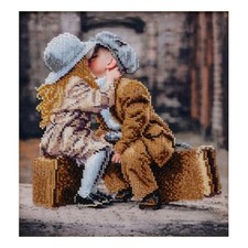 Children Bead Embroidery Scheme on Canvas DIY Stamped Printed Pattern t-1338