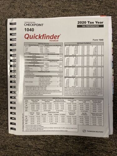 2020 1040 Quickfinder | eBay