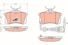 Bremsbelagsatz Hinten für Skoda Fabia I 6Y VW Polo 9N 9A IV Stufenheck ab 97->