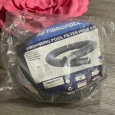 2 PACK FIBROPOOL  SWIMMING POOL FILTER HOSE KIT 1 1/2" 6 FEET