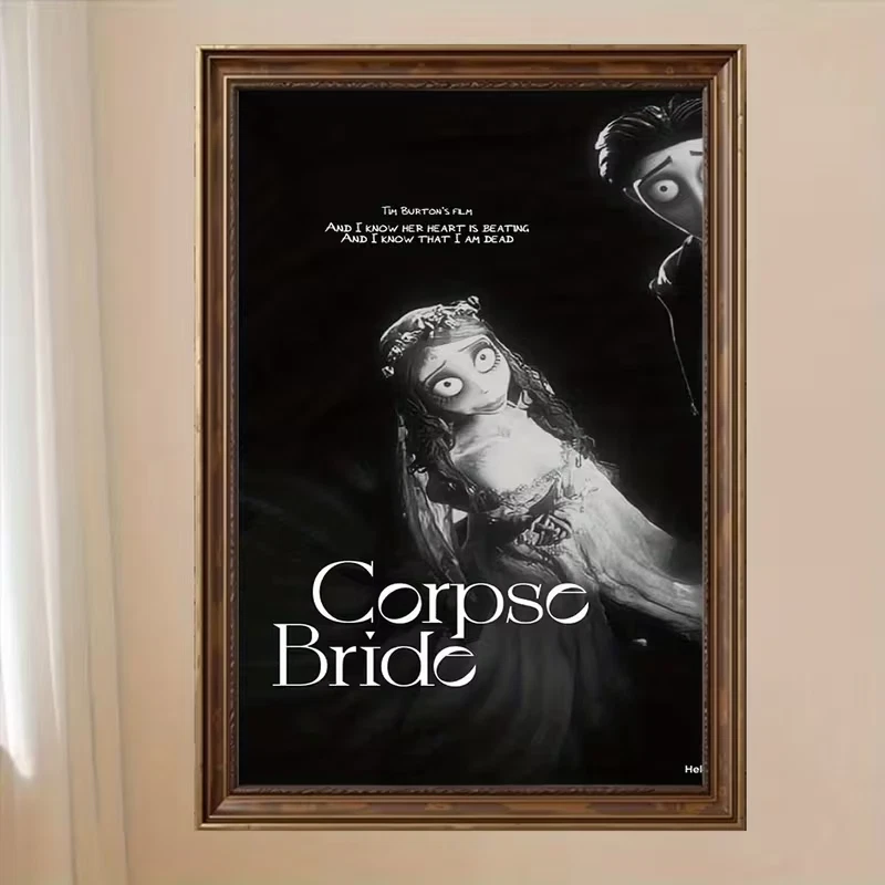 Corpse Bride Poster Tim Burton Movie Victorian Gothic Print Wall Decor No Frame