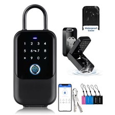 CATCHFACE Fingerprint Key Lock Box,Weatherproof Wireless Lockbox with TTLock App