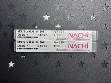  2 NACHI M3.5X0.6 Bottom Tap D4 HSS Machinist Hand Machine M3.5 X 0.6 TWO TAPS