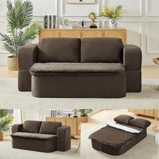 74.8 Convertible Futon Sofa Bed Queen Sleeper Sofa Folding Loveseat