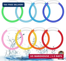8 Pcs Diving Pool Toys, Underwater Training Pool Rings for Kids Colorful Pool Si