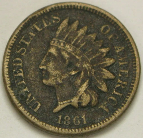 1861-P Indian Head Cent — photo from another recent sale