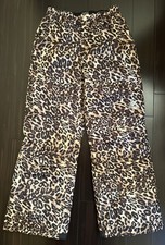 Zero Xposur Leopard Brown Black Snow Ski Pants Boys Girls Size Medium 10-12