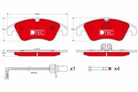 TRW Bremsbelagsatz Scheibenbremse Dtec Cotec GDB1768DTE FüR Audi A4 Q5 8K5 B8 A6