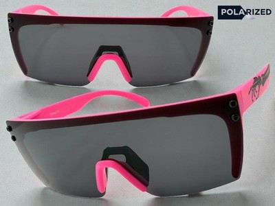 Mens Hardcore Biker Motorcycle Riding Wrap Shield POLARIZED SUNGLASSES Dark Lens