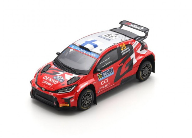 TOYOTA GR Yaris Rally2 Spark 2024, voiture miniature de collection premium en résine 1/43