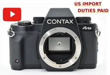 [Top MINT] Contax Aria SLR 35mm Film Camera Black Body From JAPAN
