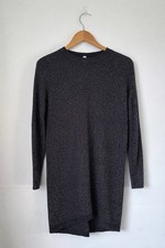 H&M Women’s Black Thin Jumper Dress Size Medium Uk Size 14