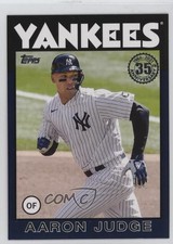 2021 Update 1986 Topps Baseball 35th Anniversary Blue Aaron Judge #86B-12 19n6