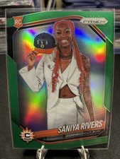 2025 WNBA Prizm Saniya Rivers Green Prizm #150 RC Connecticut Sun