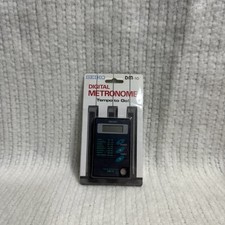 Seiko DM-10 Digital Metronome Black Tempo To Go Compact With Protective Sleeve