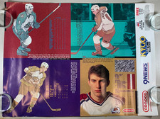 Vintage 1995 Colorado Avalanche Sandis Ozolinsh 18x24 Poster Conoco KYGO Promo