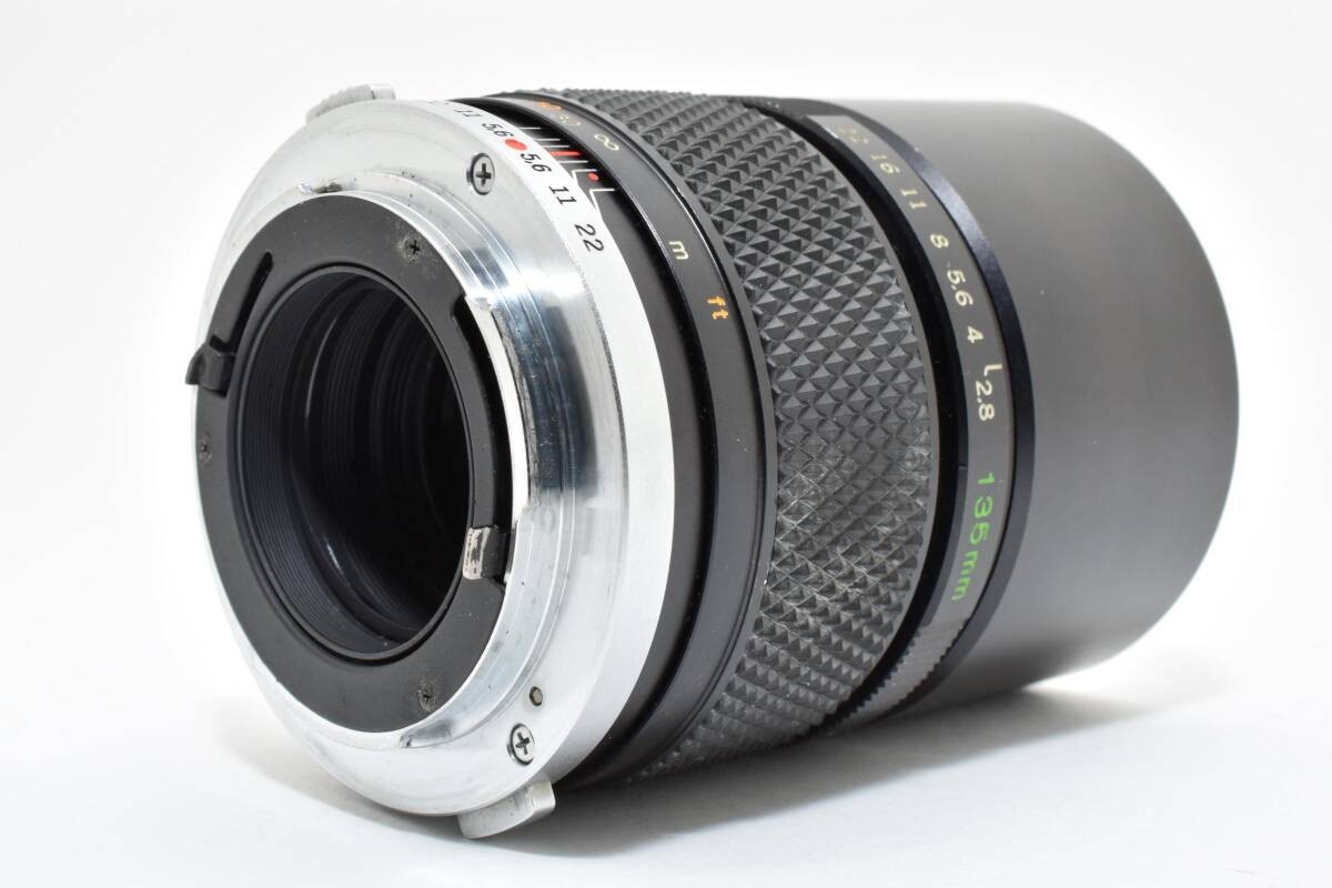 【美品】OLYMPUS E.ZUIKO AUTO-T F2.8 135mm Olympus E.ZUIKO AUTO-T 135mm F2.8 Camera Lens w/Genuine Front
