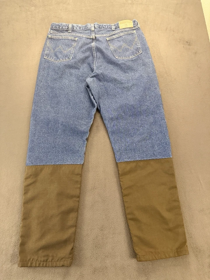 Wrangler Rugged Wear 牛仔帆布刷裤 40x34 墨西哥制造 户外 — 第 4/4 张图片