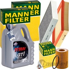 MANN INSPEKTIONSPAKET+5L FUCHS 5W-30 �L passend f�r BMW 1er F20 114-20i 3er F30