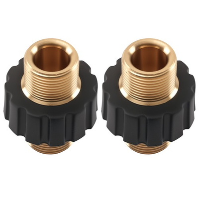 #ad Brass Pressure Washer M22 14mm Male to Male Thread Adapter Connector 2Pack $18.12