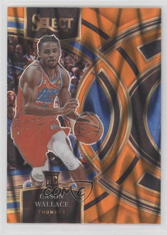 2023 Panini Select Premier Level Orange Tectonic Prizm Cason Wallace #103 1kx5