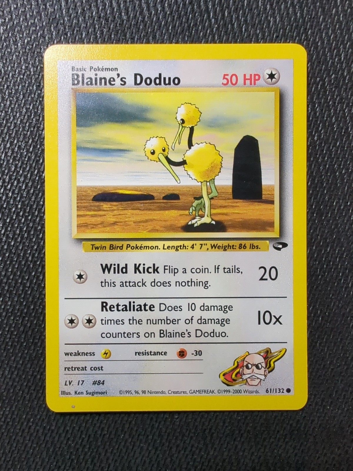 Pokémon TCG Blaine's Doduo Gym Challenge 61 Unlimited Common - Ken Sugimori