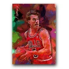John Paxson Art Card Limited 17/50 Edward Vela Signed (Chicago Bulls)
