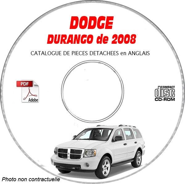 Dodge Durango 2008 guide technique de réparation pour PC sur CD