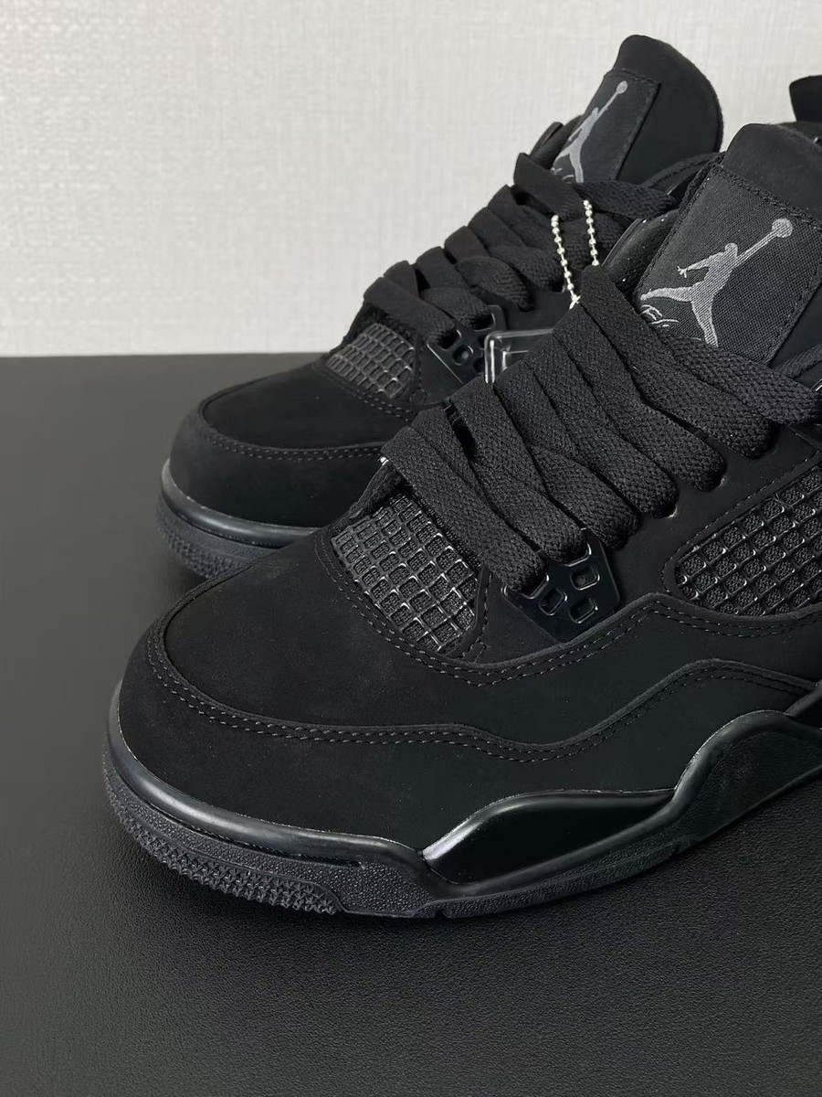 Size 11.5 - Jordan 4 Retro Mid Black Cat for sale online | eBay