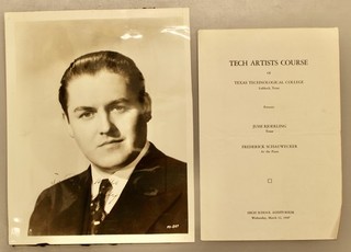 Autographed 8x10 Photo of Jussi Bjoerling Swedish Tenor plus Program