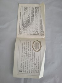 Nintwnso NES solo manuale Rad Racer A 