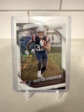 2025 Panini Prizm - Rookies TreVeyon Henderson #343 White Disco Prizm (RC)