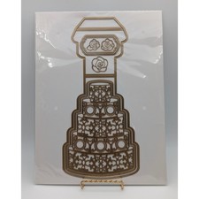 Anna Griffin CAKE EASEL CARD Dies  2067 
